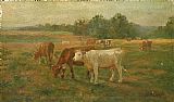 Edward Mitchell Bannister Famous Paintings - Cows